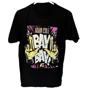 AEW Adam Cole Boom Shirt Medium WWE NXT ROH Pink All Elite Wrestling MJF Bay